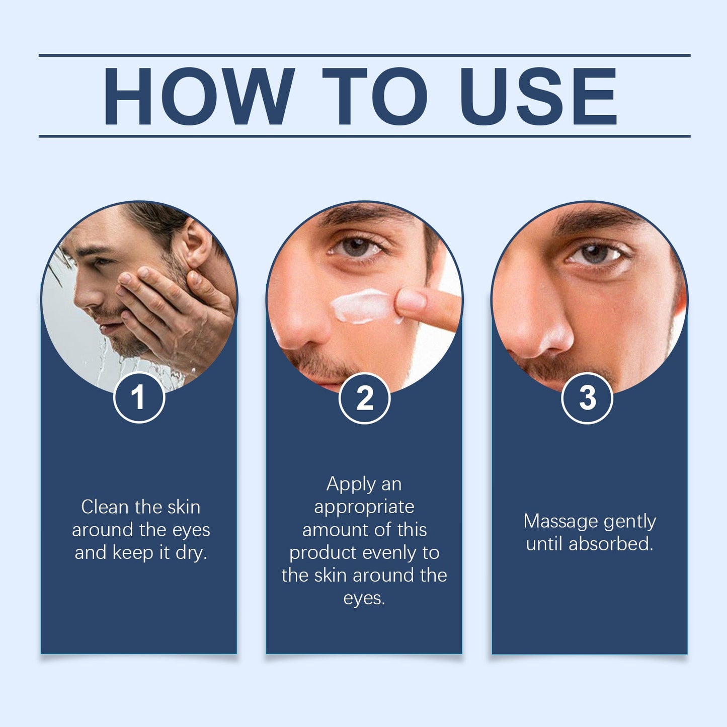Men's Multi-Effect Light Line Eye Cream Hydrates, Reduces Eye Bags And Improves Fine Line Repair Cream - Korvel