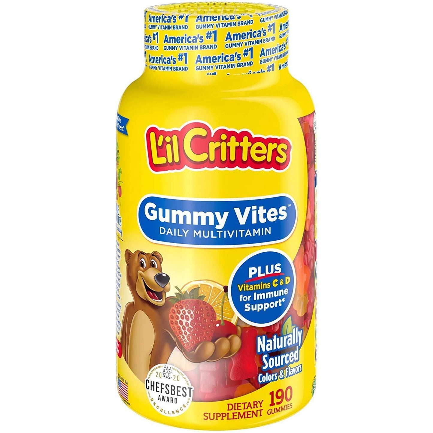 L'il Critters Gummy Vites Compléments Alimentaires Gélifiés Multivitamines