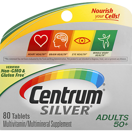 Centrum Silver Multivitamin para Adultos de 50 Años en Adelante, Tabletas
