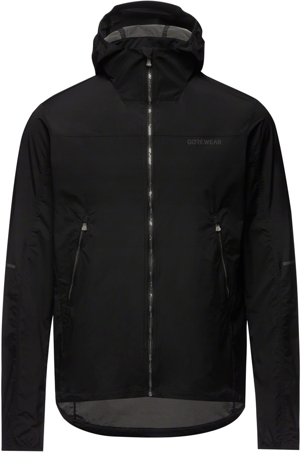 Veste coupe-vent à capuche Gorewear Fernflow - Noir Taille M pour homme