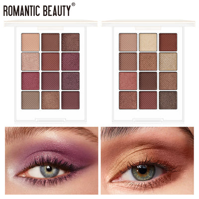 Paleta de Sombra de Ojos de 12 Colores Romantic Beauty