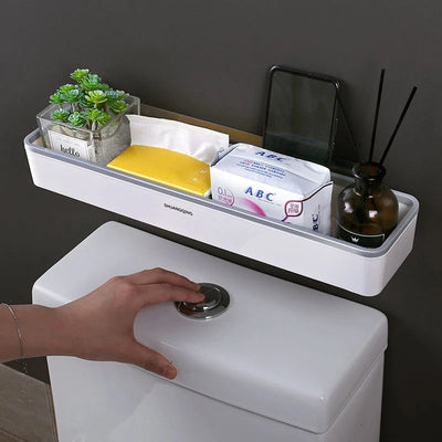 Suction Cup Bathroom Rack - Nail-Free & Drill-Free