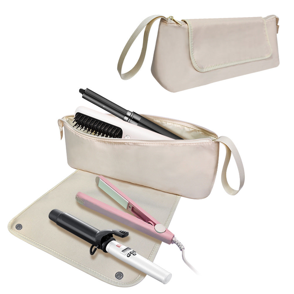 Sac de voyage portable anti-brûlure pour fer à friser et sèche-cheveux