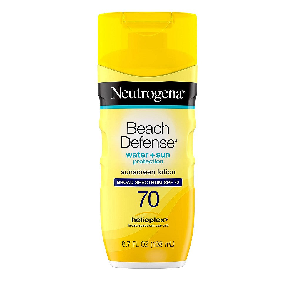 Loción Solar Neutrogena Beach Defense de Amplio Espectro SPF 70