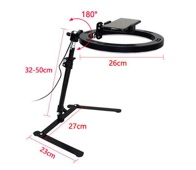 Premium 26CM Video Ring Light with Tripod Stand