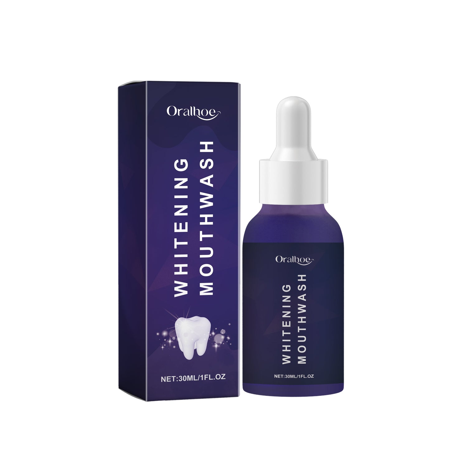 Purple Dental Mouthwash, Gentle Ingredients To Protect Teeth Clean Stains Left Fresh Smell - Korvel