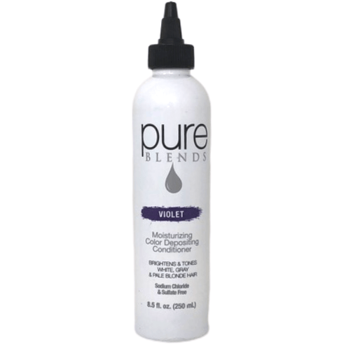 Après-shampooing hydratant déposant de couleur Pure Blends - Violet 8,5 oz