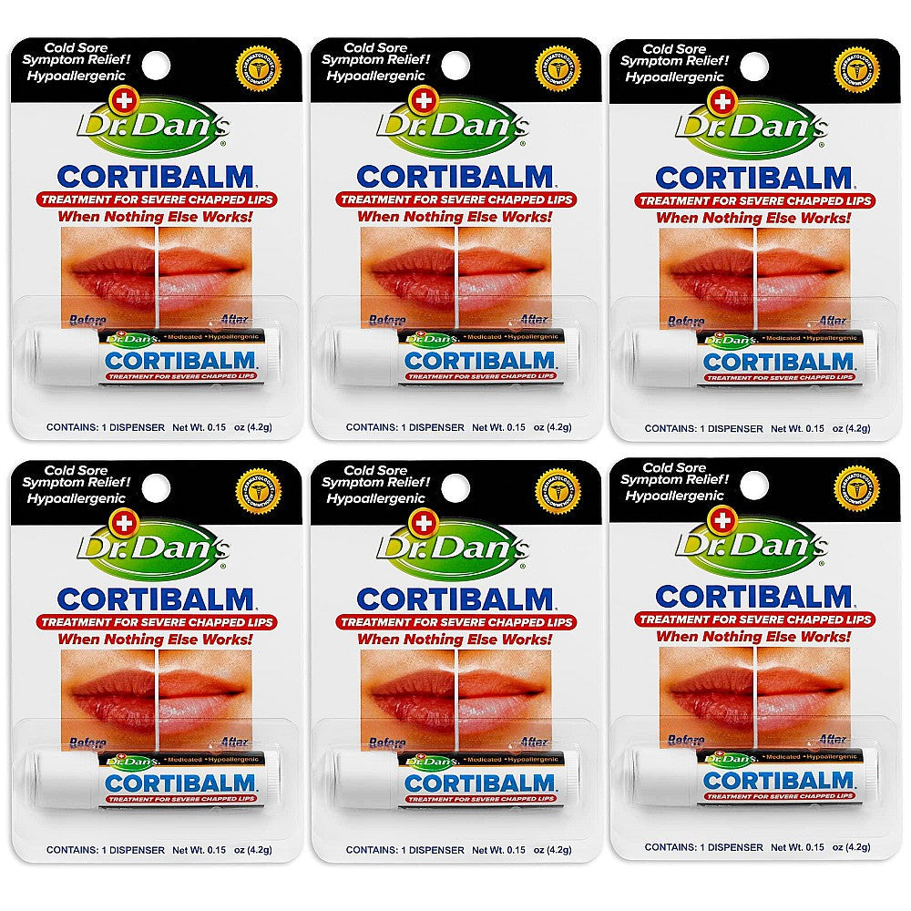 Baume à lèvres Cortibalm de Dr. Dan pour les lèvres sèches et gercées