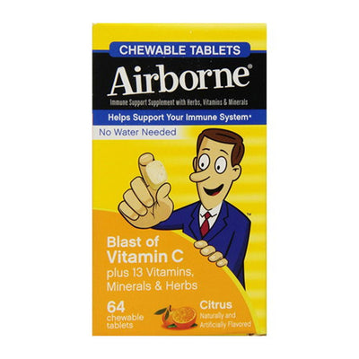 Airborne Chewable Vitamin C Supplement - Citrus Flavor