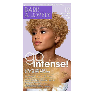 Dark and Lovely Go Intense Permanent Hair Color - Golden Blonde 10