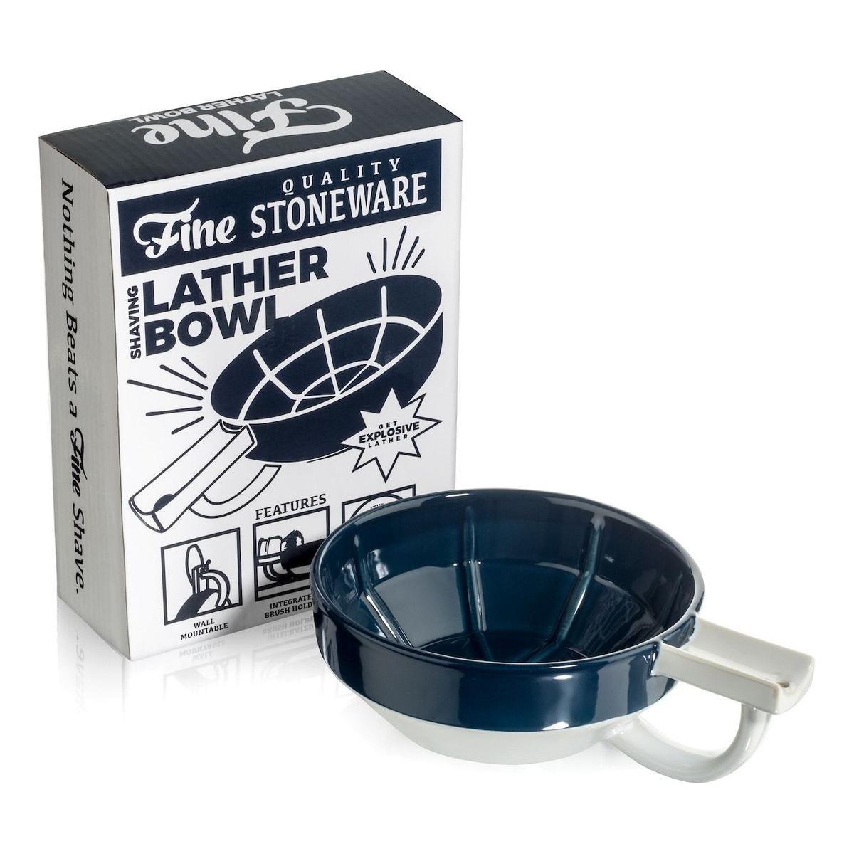Bol à mousse de rasage humide Fine - Bleu