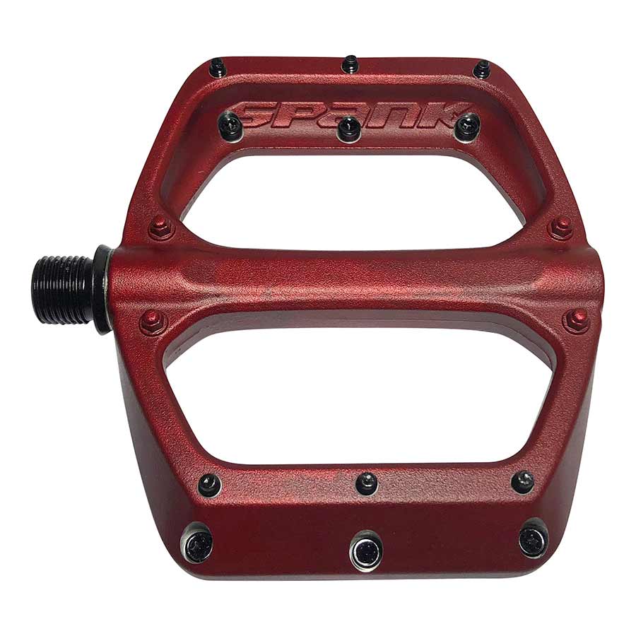 Pédales de plateforme Spank SPOON DC - Aluminium rouge et Cr-Mo (paire)
