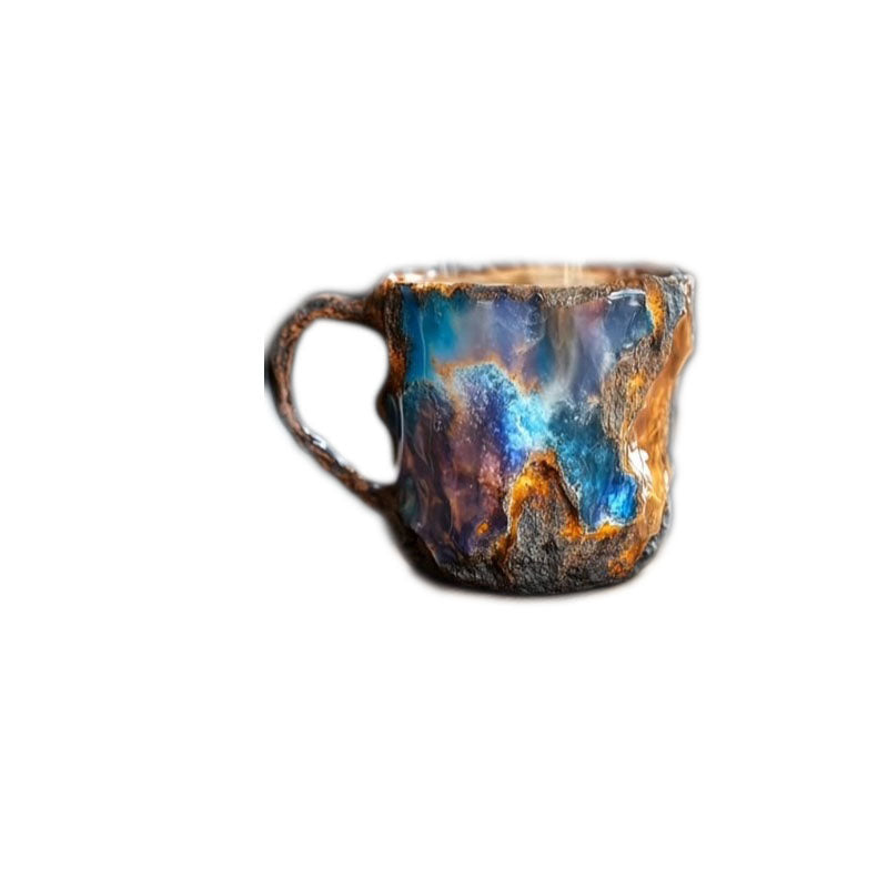 Imitation mineral resin crystal coffee cup - Korvel