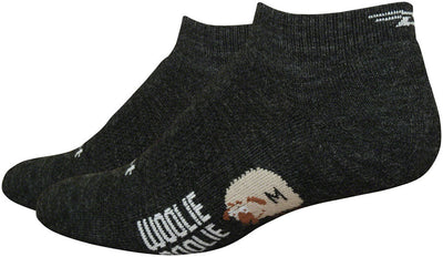DeFeet Woolie Boolie D-Logo Ankle Socks - Charcoal Large