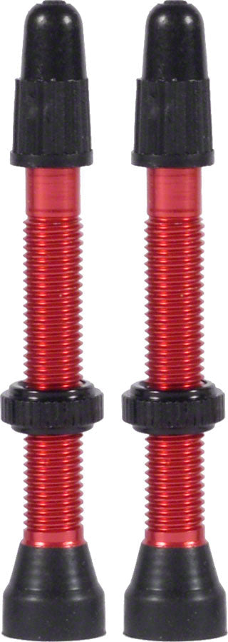 WTB Aluminum TCS Tubeless Valves - 34mm Red Pair