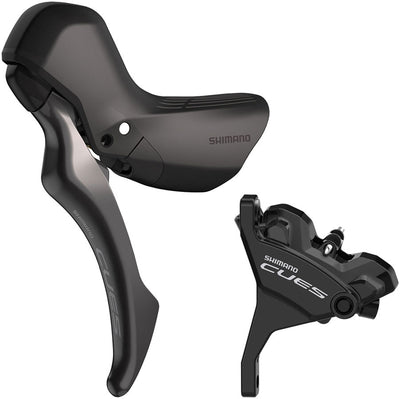 Palanca de freno de disco hidráulico Shimano CUES BL-U6030L/BR-U6030F - Delantera