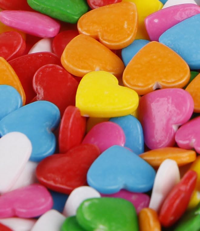 Décorations comestibles pour gâteaux de la Saint-Valentin - Assortiment de 8 oz