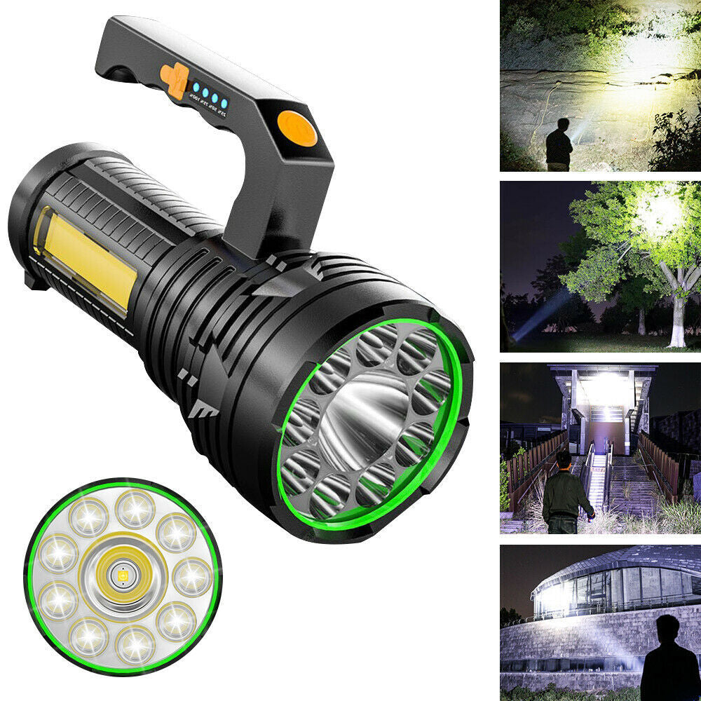 Strong Light Portable Light Flashlight Multi-Function Rechargeable Waterproof Searchlight Outdoor Emergency USB Outdoor Light - Korvel