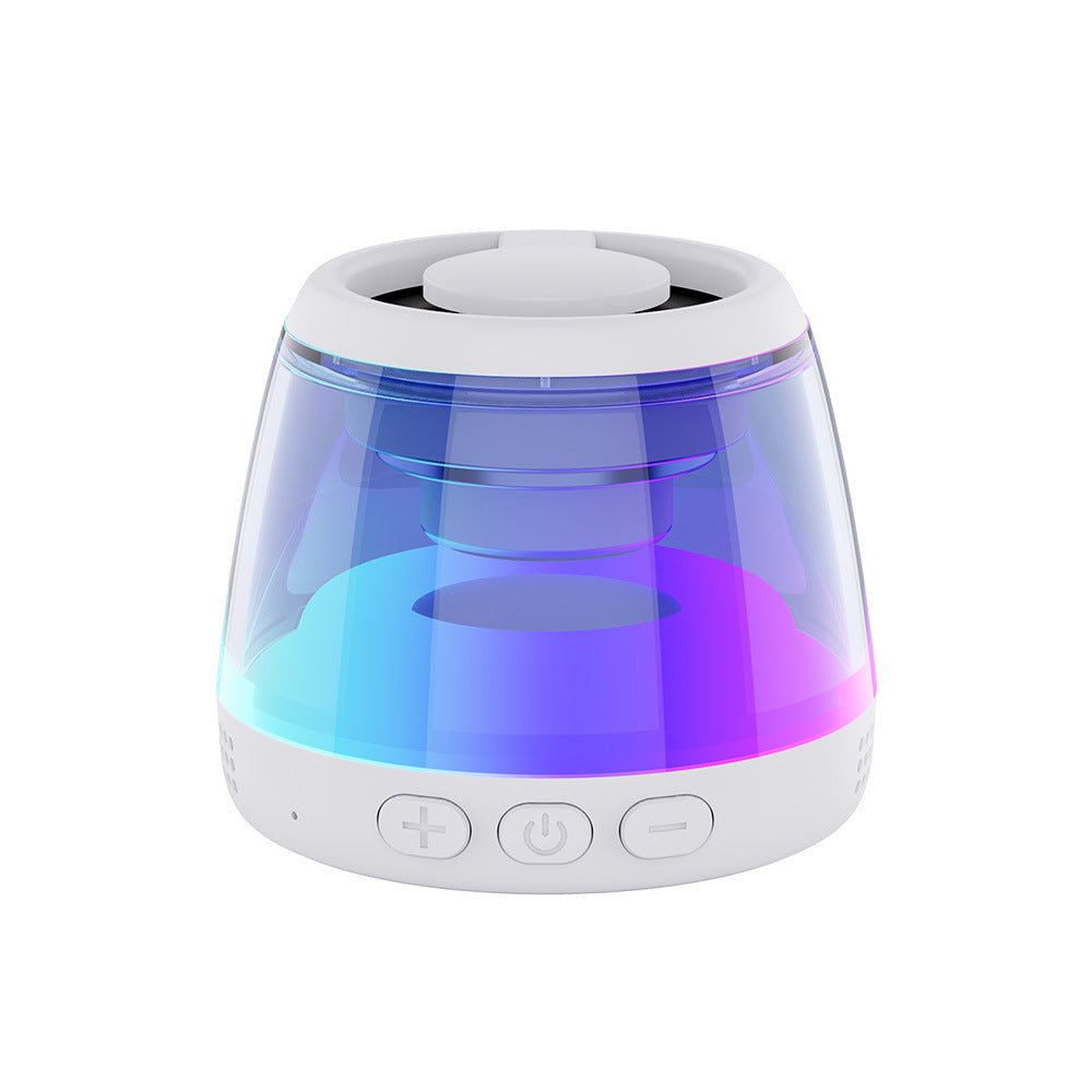 Altavoz Bluetooth portátil con luz RGB y soporte magnético