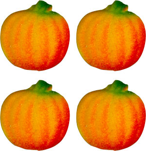 Pumpkins Sugar Pop-Ons - 288 Count Edible Decorations