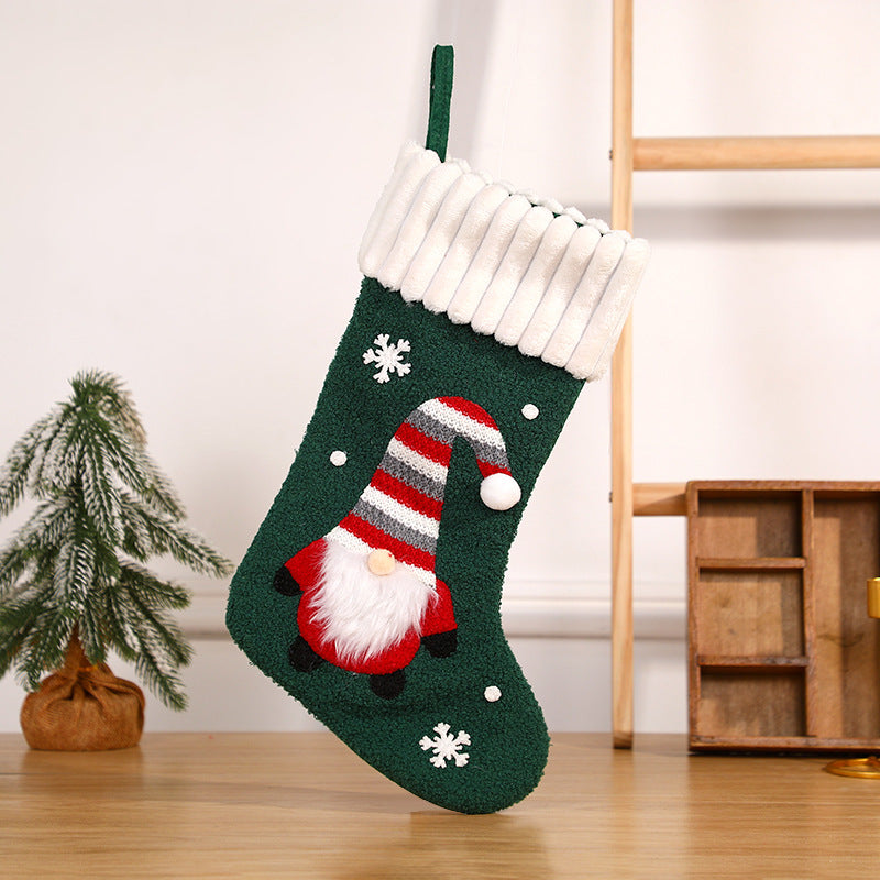 Chaussettes de Noël brodées - Décorations de fête