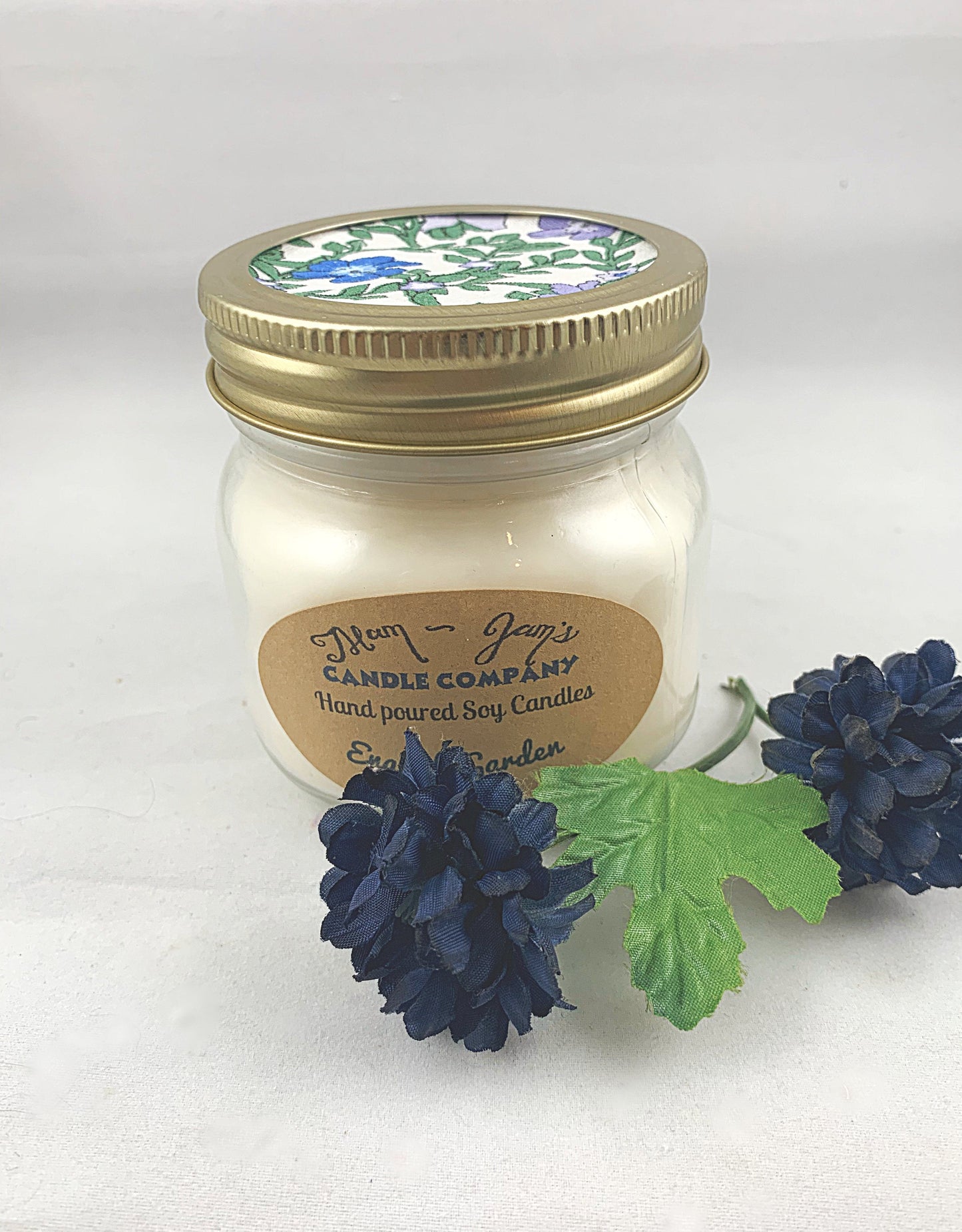 English Garden Soy Candle – Elegant Floral Scent | Mam Jam’s - Korvel