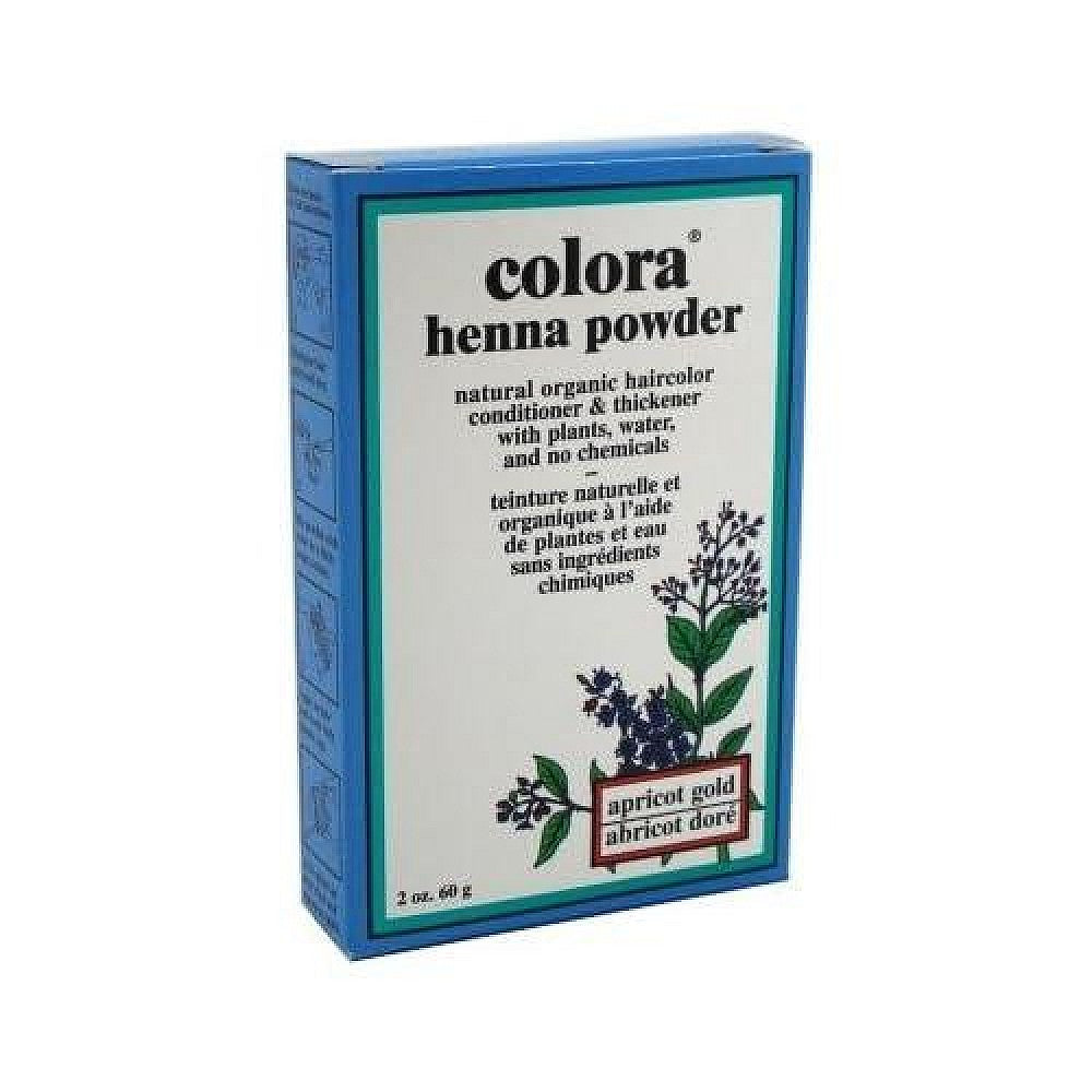 Colorante para el cabello Colora Henna en polvo - Oro albaricoque, 2 oz