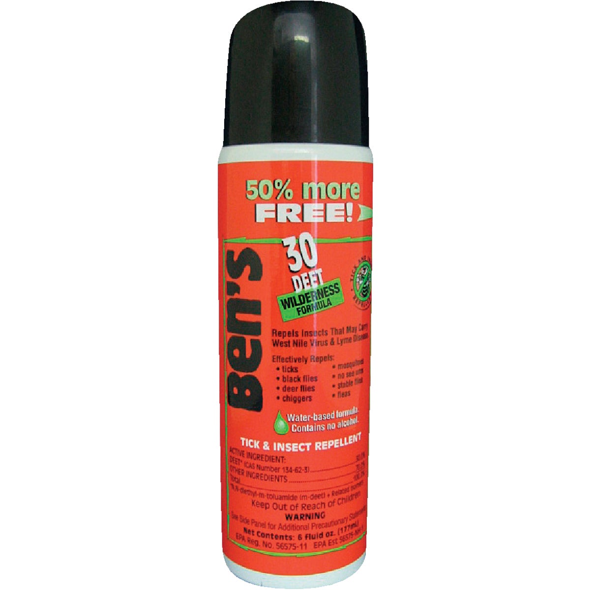 Spray répulsif contre les tiques et les insectes Ben's 30 Eco - 6 oz