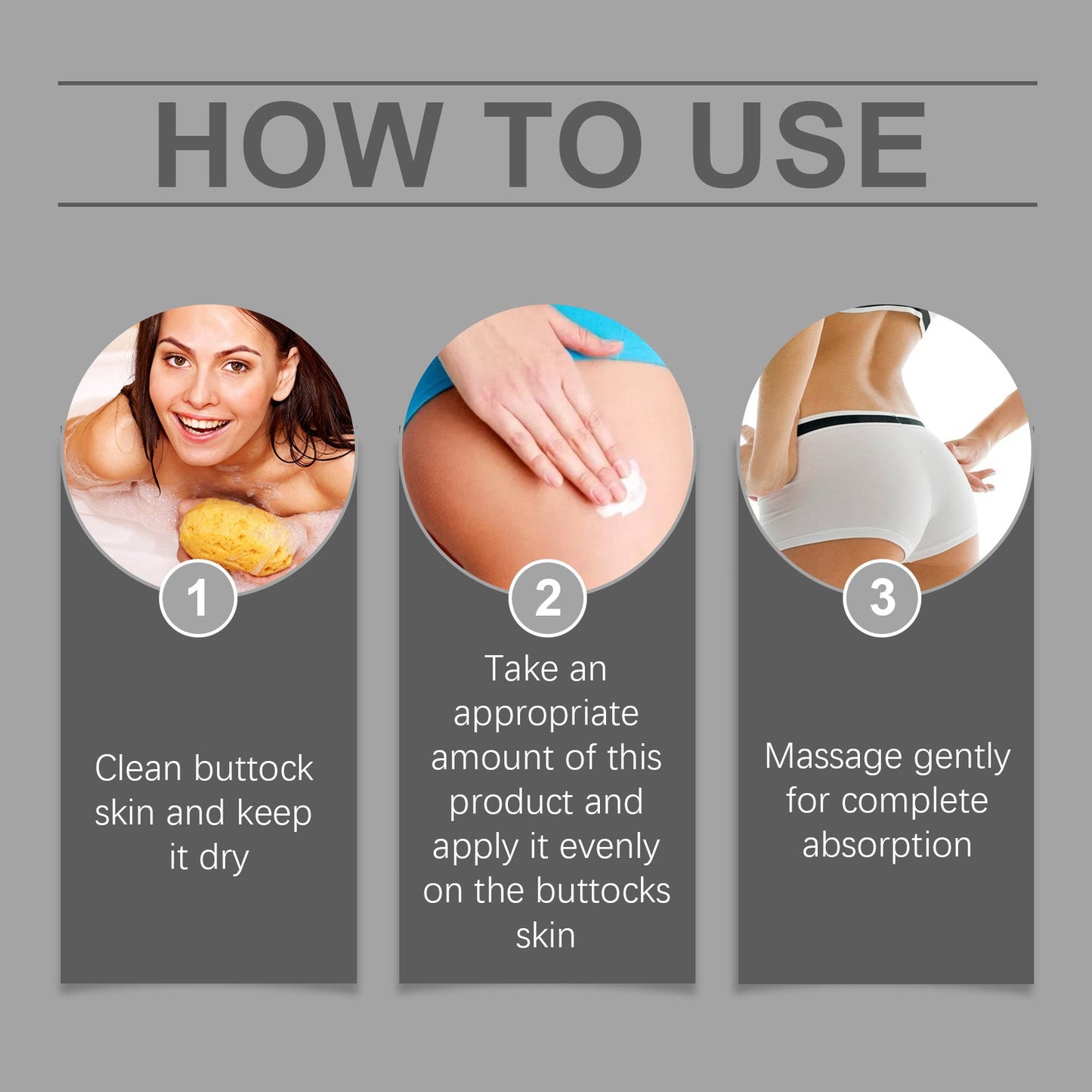 Hip Care Cream Moisturizes And Massages The Buttocks To Improve Skin Elasticity - Korvel