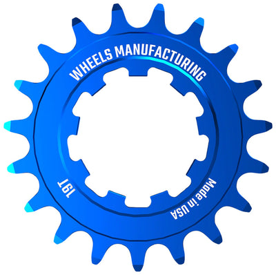 Wheels Manufacturing SOLO-SPEED Cog - 19t for SOLO-SPLINE & SOLO-XD Kits - Blue