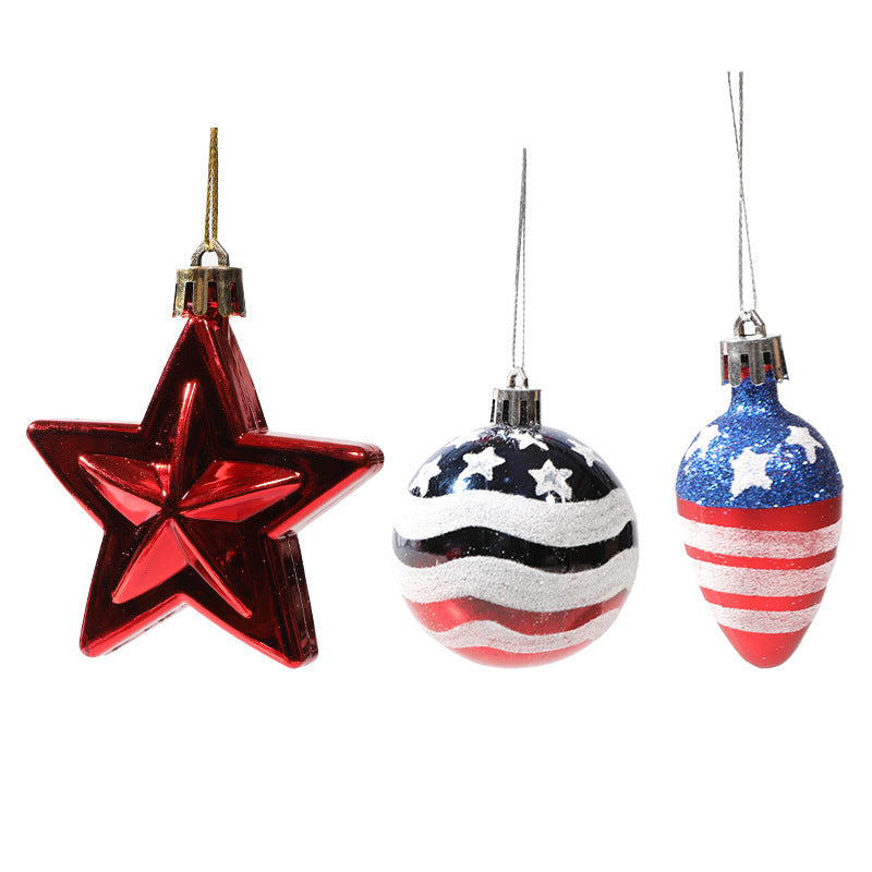 Ensemble de décorations de boules de Noël pour la fête de l'Indépendance