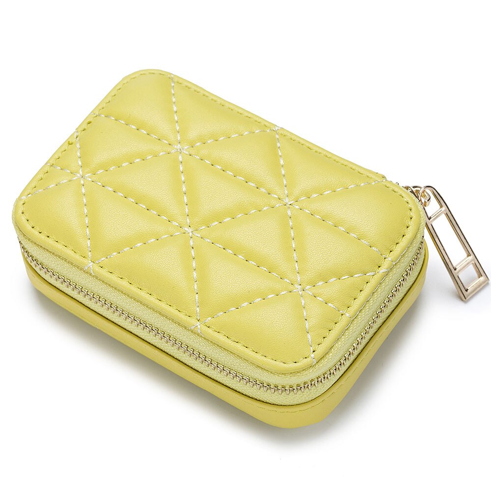 Premium Portable Lipstick Case with Mirror - Genuine Leather