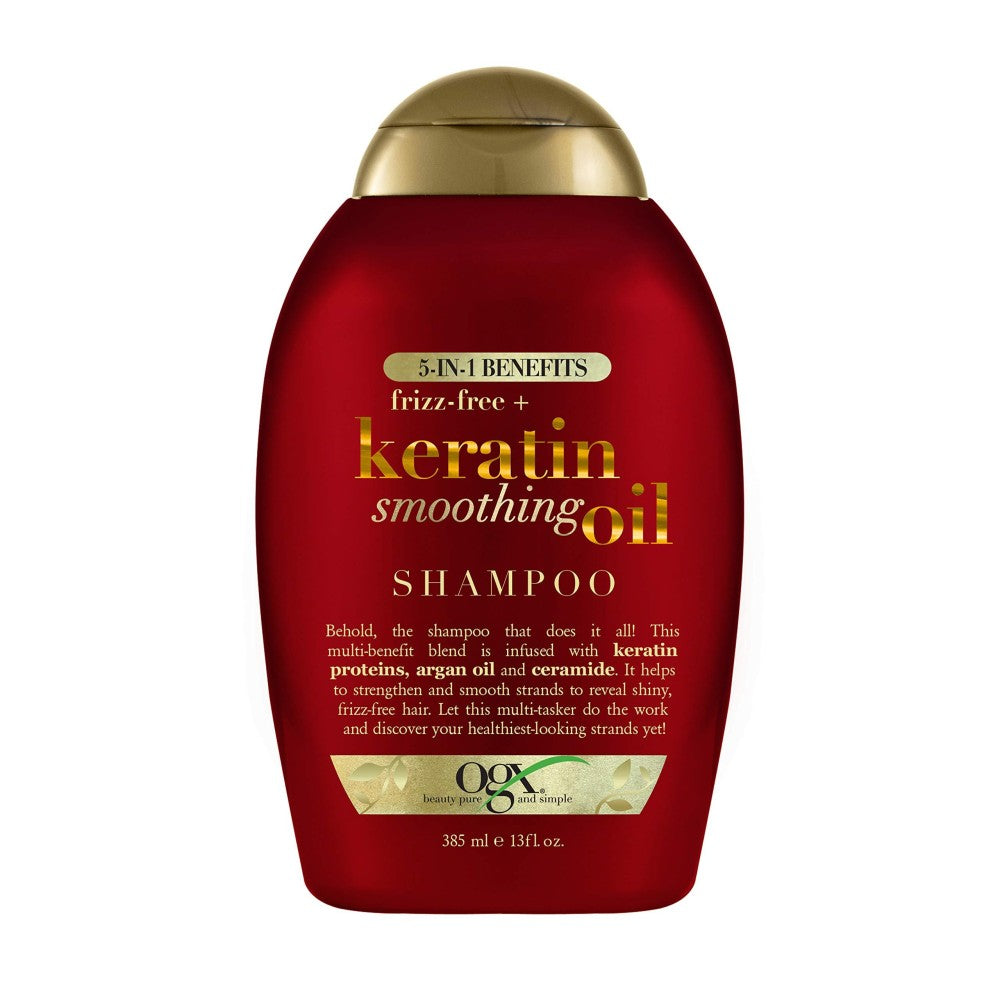 Shampoo OGX Anti-Frisottis & Lissant à l'Huile de Kératine, 13 Oz