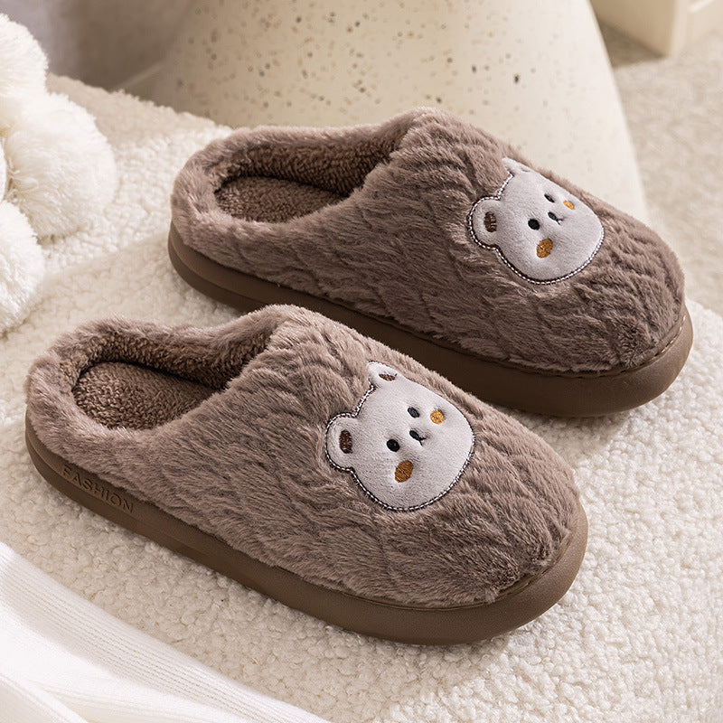 Couple Cotton Slippers - Plush Indoor Comfort