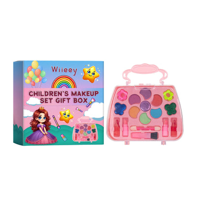 Kids Makeup Set Gift Box Kids Play Fun Girl Makeup Lipstick Eyeshadow Makeup - Korvel