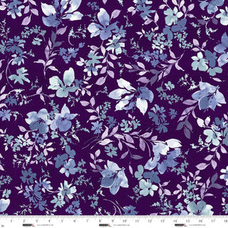 Garden Whispers 118" Nightshade Cotton Wideback Fabric