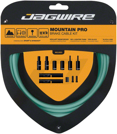Jagwire Pro Brake Cable Kit for Mountain Bikes - Bianchi Celeste