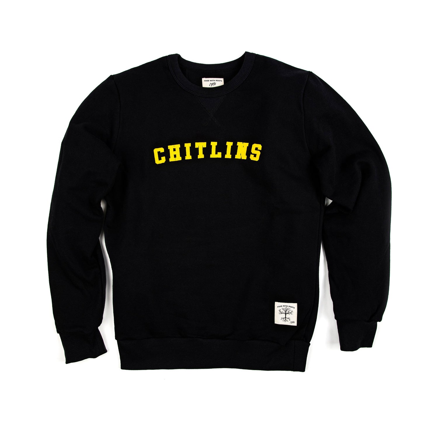 Chitlins Collegiate Crewneck Sweatshirt - Black - Korvel