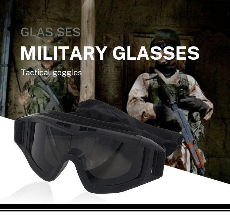 Military Tactical Goggles Outdoor Windproof Sports Army Airsoft Shooting Glasses Cycling Mountaineering Eyewear UV400 - Korvel