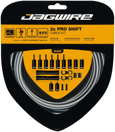 Jagwire Pro Shift Kit - Ice Gray for SRAM/Shimano