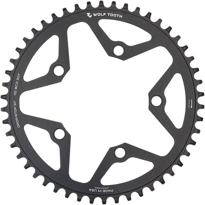 Chaîne de vélo Wolf Tooth 110 BCD Gravel CX Route - 50t Noir