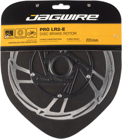 Rotor de frein à disque Jagwire Pro LR2-E pour Ebike - 203 mm Center Lock