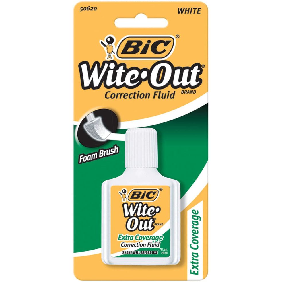 BiC Wite Out Fluido Corrector de Cobertura Extra - 0.7 Fl Oz