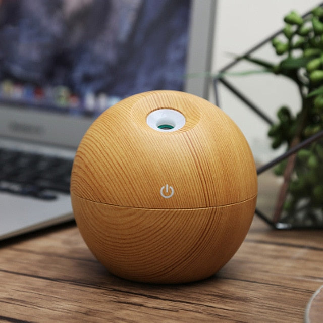 USB Aroma Essential Oil Diffuser Ultrasonic Cool Mist Humidifier Air Purifier 7 Color Change LED Night light for Office Home - Korvel