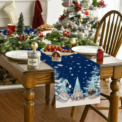 Dwarf Christmas Table Flag Living Room Festival Tablecloth Home Cabinet Decoration Tablecloth Mat Tea Flag - Korvel