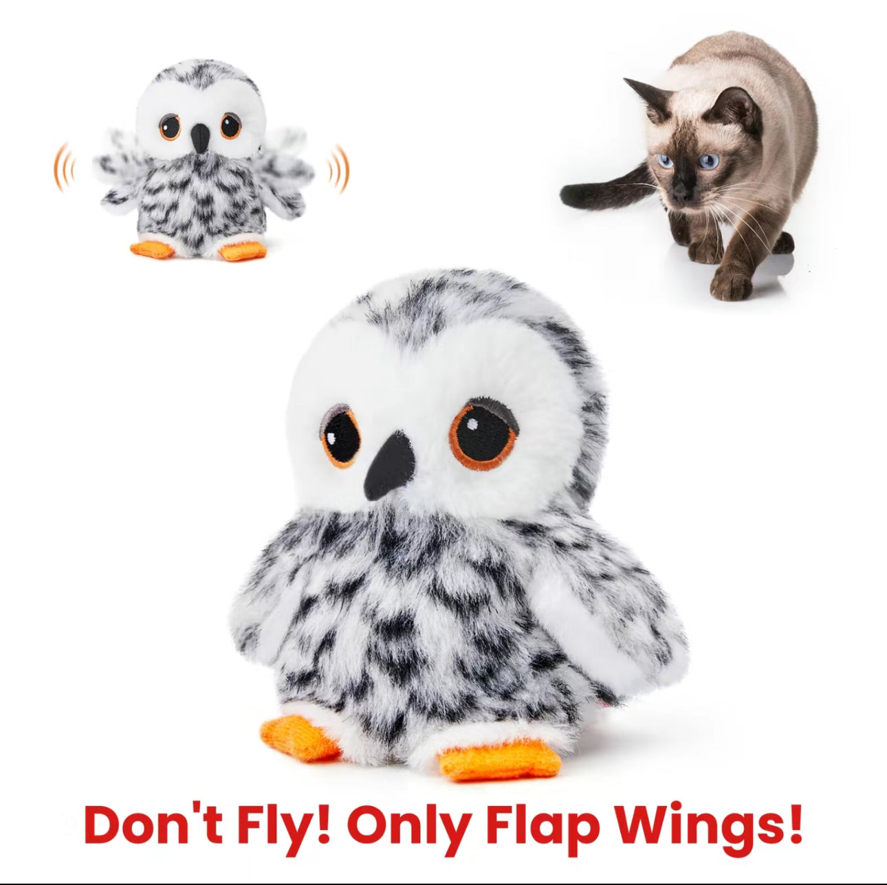ChirpPaws Oiseau Battant - Jouet Interactif pour Chat