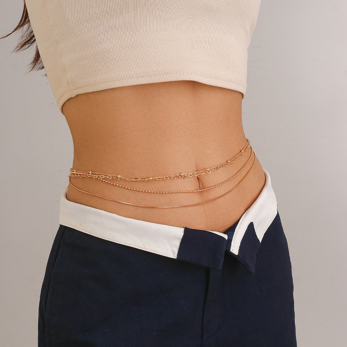 Elegant Multi-Layer Body Chain for Stylish Women