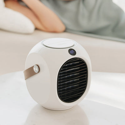 New Water-Cooled Mini Air-Conditioning Fan Portable Portable Refrigeration Shaking Head Fan Desktop Spray Small Air Cooler - Korvel