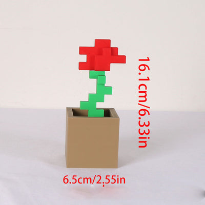 Miniature floral building blocks are suitable for home decoration - Korvel