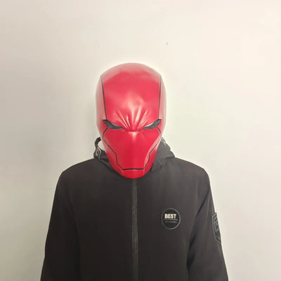 Movie Cosplay Red Hood Mask Arkham Knight The Dark Knight Masks Helmet Man Full Head Cosplay Prop Halloween Fancy Party Headwear - Korvel